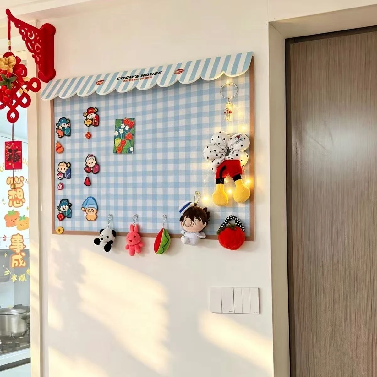 Ins Felt Board Japanese Wall Decoration Storage Board Korean Photo Wall Bean Display Board Room Decoration Wall Message Board view 4