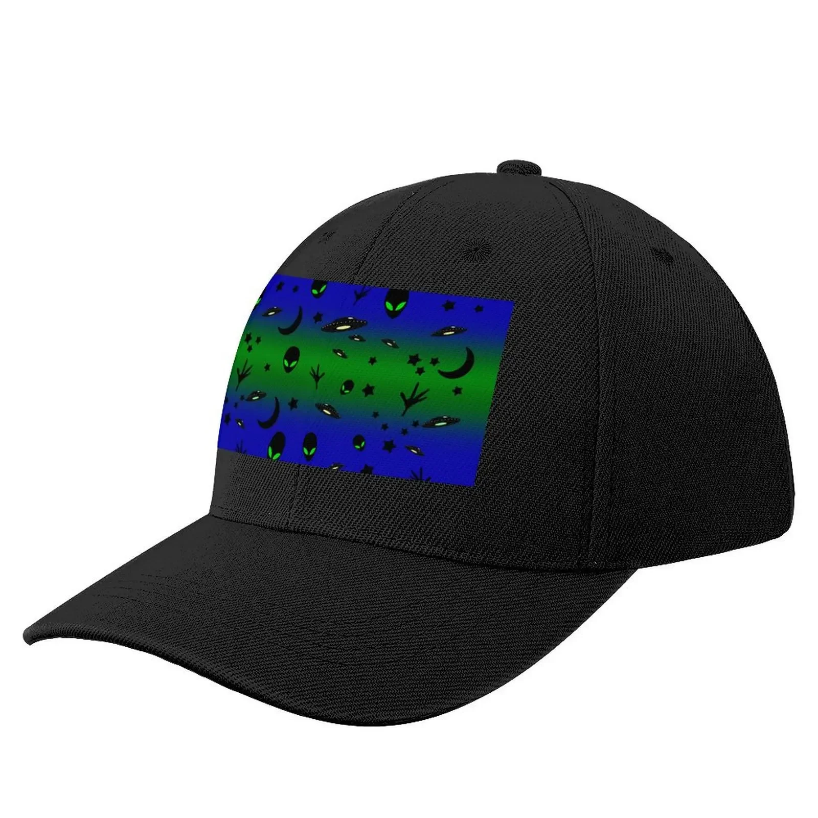 

Alien Themed Pattern Baseball Cap Designer Hat Gentleman Hat black Woman Hats Men's