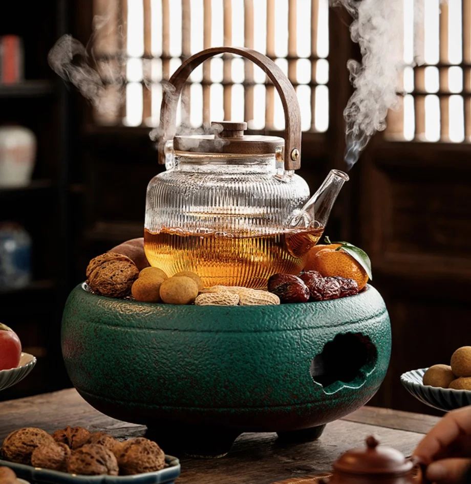 

Boiling tea around the stove Indoor electric carbon dual-use tea brewing Tea can, tea maker, plug-in ceramic stove
