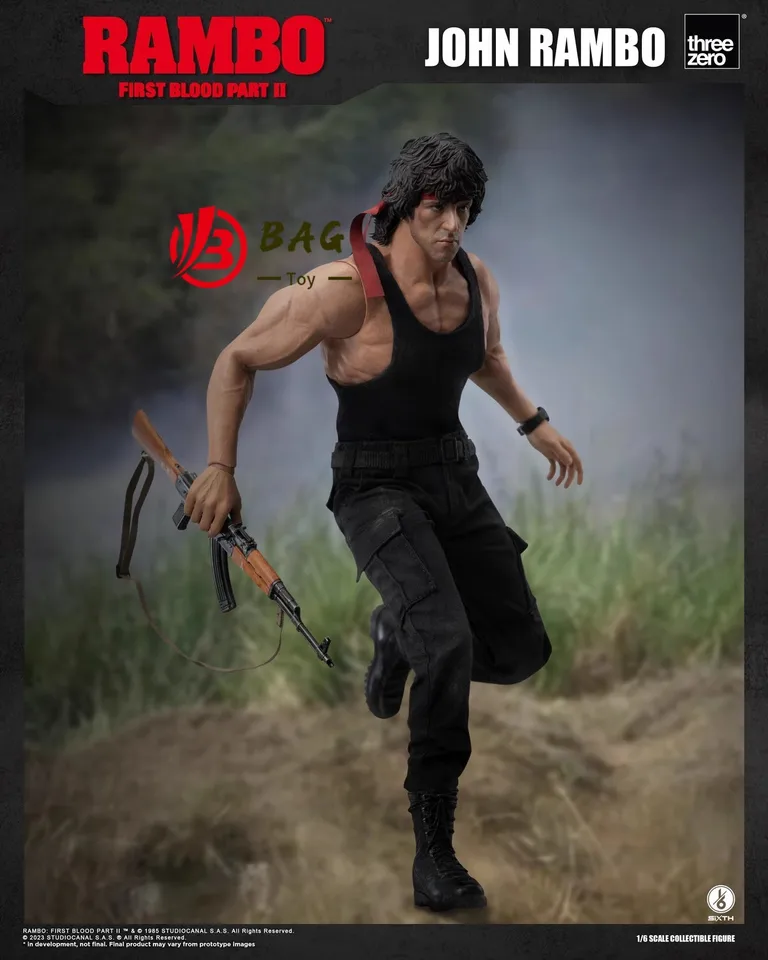 1/6 das Figuras de Ação Modelo Threezero 3A 3Z03280W0 First Blood