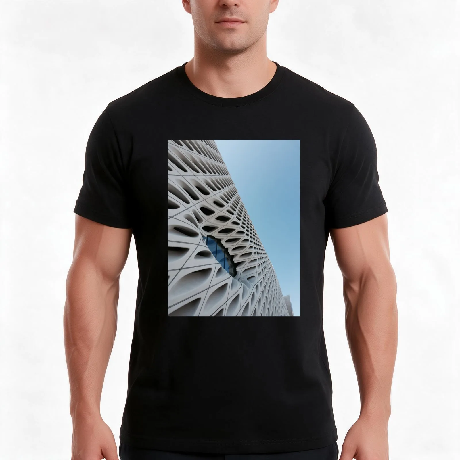 The Broad T-Shirt, Summer Casual Cotton Tee, Oversized Streetwear Tops, Vintage Graphic Print, Loose Fit Short Sleeve