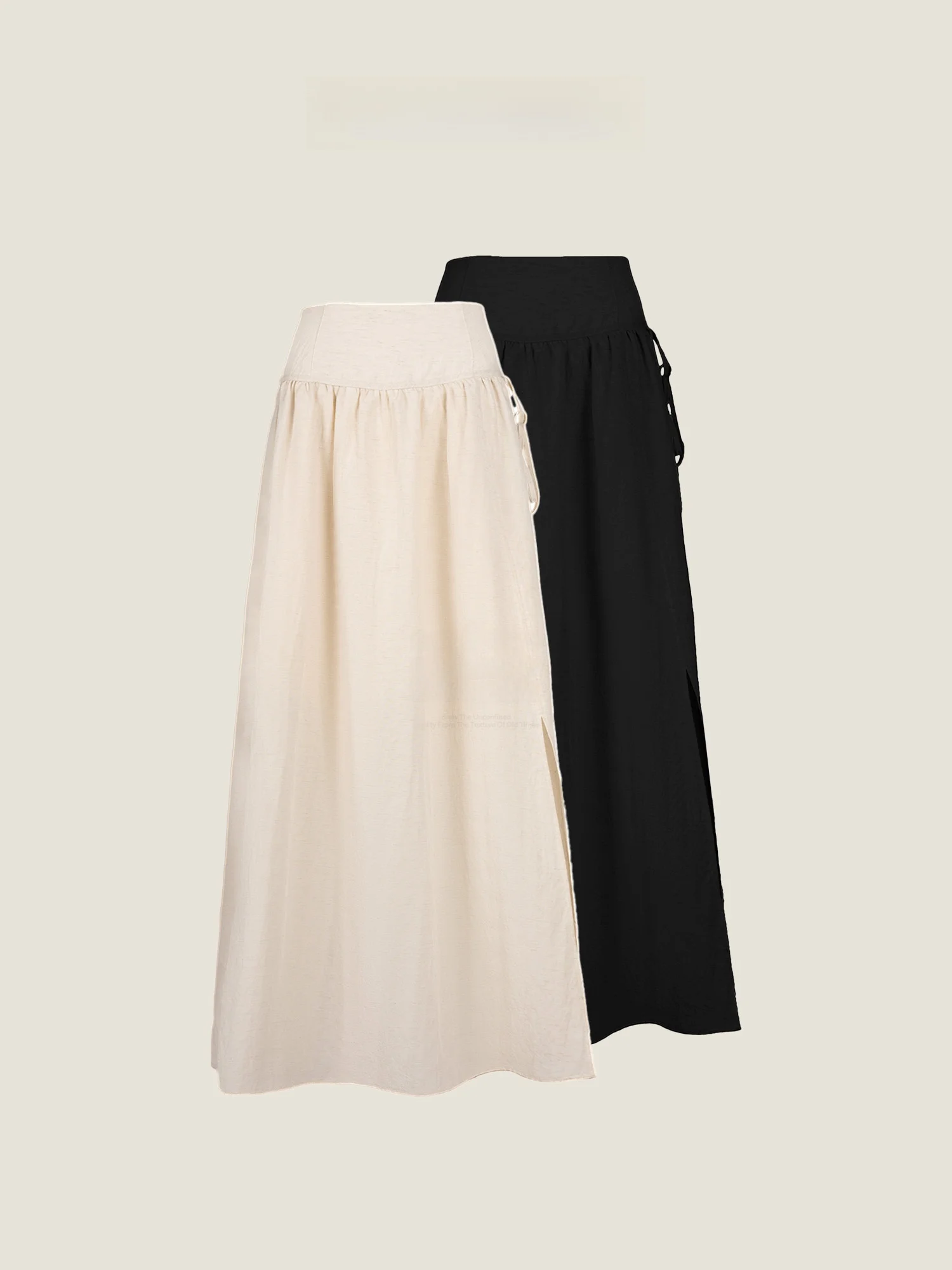 

Юбка-миди Alpa Lew Wheat Hull Skirt Universal Sensation из льна, А-силуэт, со средней талией, на молнии, женская