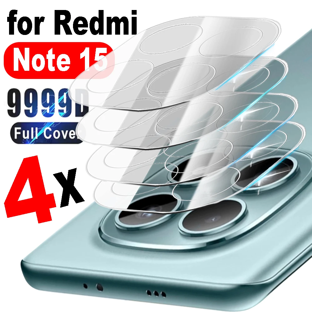 

1-4 шт. HD-защитные стекла для камеры Xiaomi Redmi Note 15 4G, Mica Crystal 3D Clear, для Note15 5G/Pro 4G (международная версия)