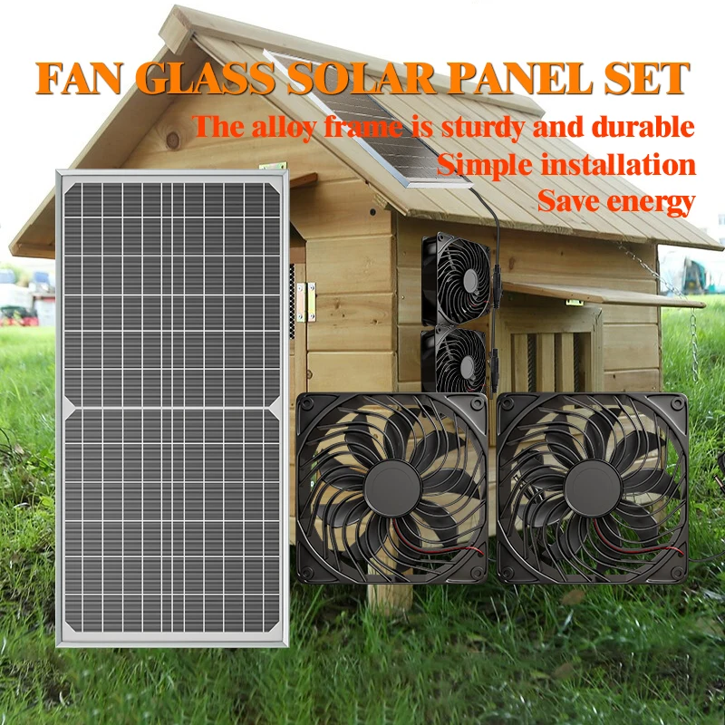 

Solar Powered Vent Fan for Pet Houses, Chicken Coops, Greenhouses Easy Installation, Outdoor Use Onlydiy electronic kits