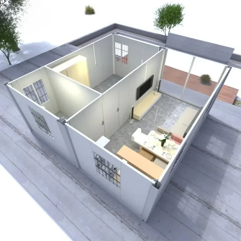 Maison extensible préfabriquée portative de conteneur 40ft