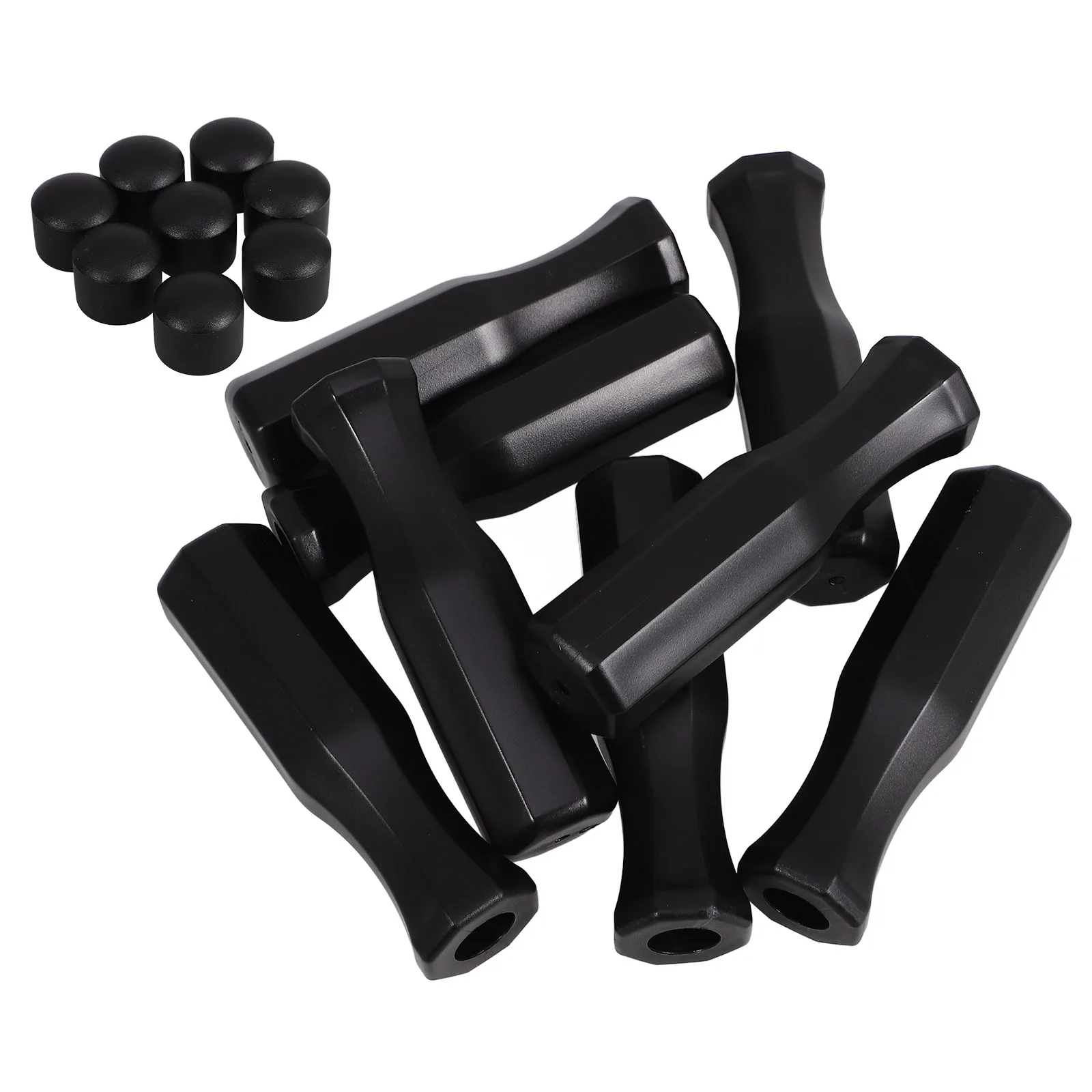

8pcs Foosball Handles Nonskid Plastic Replacement Parts Table Soccer Accessories Practical Grips Team Sports
