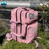 25L/45L 3P Tactical Backpack for Men Women Pink Outdoor Camping Hunting Accessories Military Army Molle Rucksacks Assault Bag