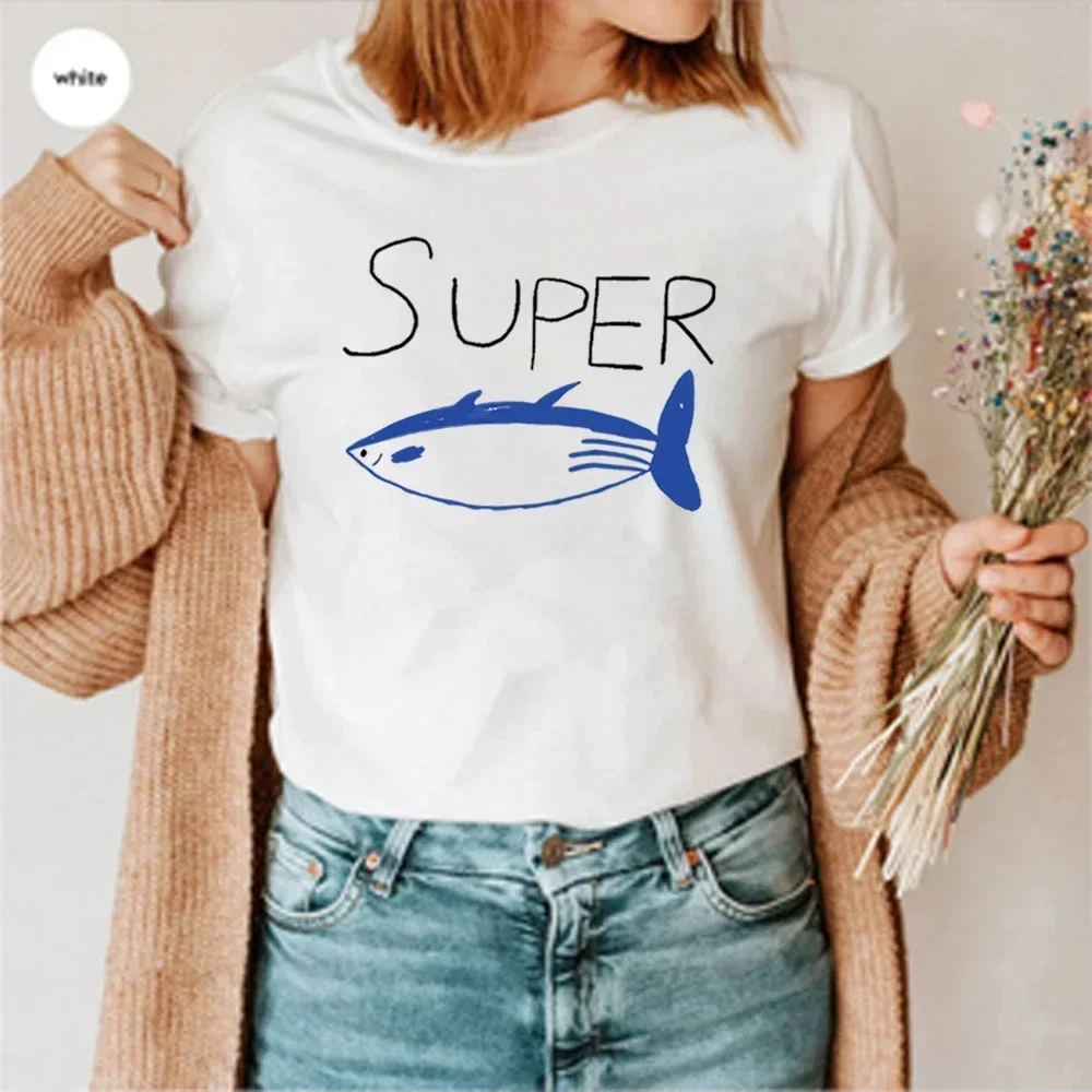 Tuna Fish Women Men Kids T-Shirt Super Tuna Jin Shirt Jin Kpop T Shirt Fish Graphic Tshirt Short Sleeves Tops Fans Gift