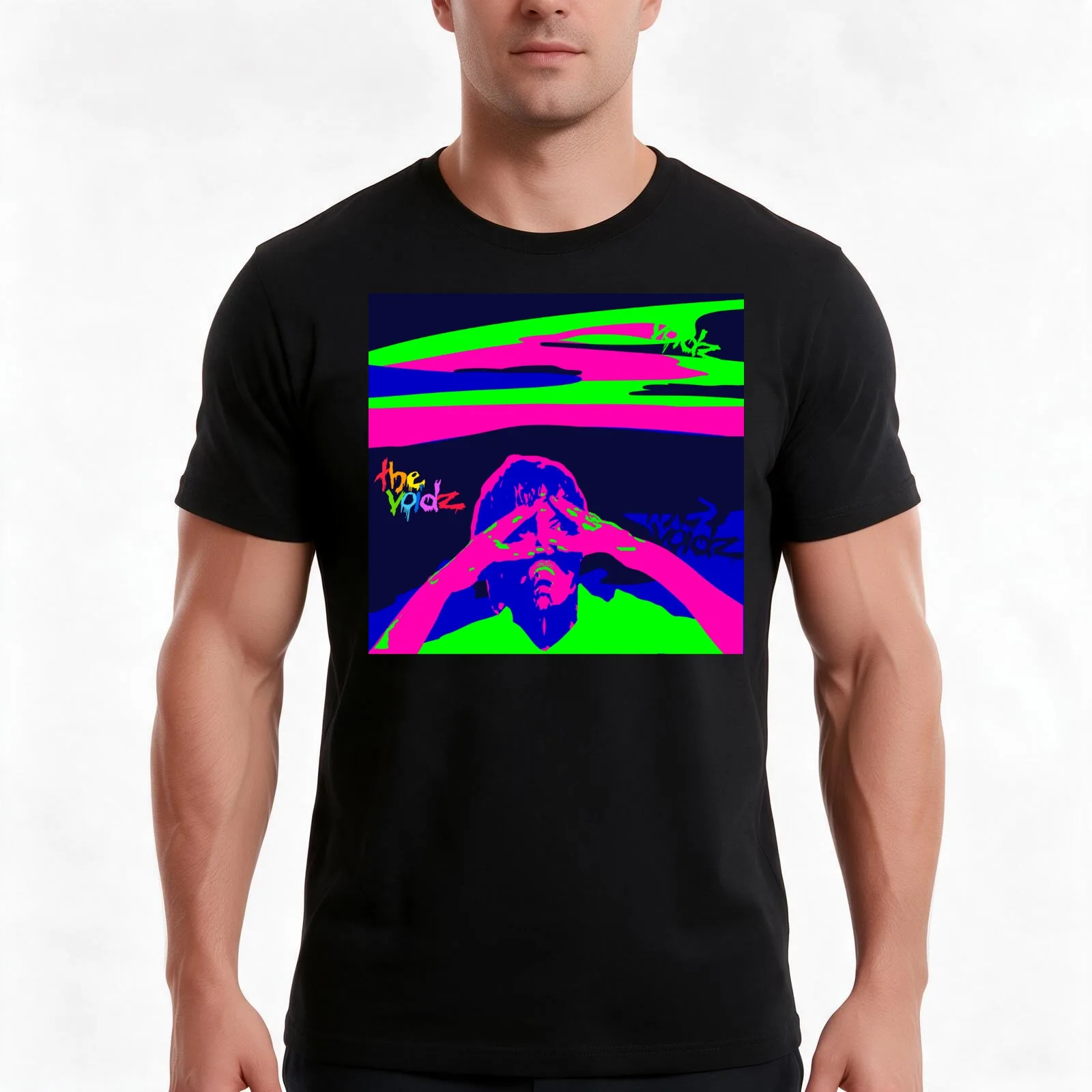 The Voidz TET T-Shirt, Summer Casual Cotton Tee, Oversized Streetwear Tops, Vintage Graphic Print, Loose Fit Short Sleeve