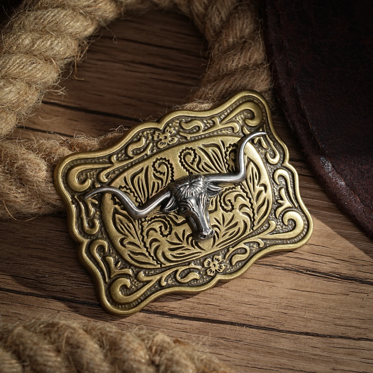 Western Belt Buckle Initial Vintage-Cowboy Rodeo Silver Large Skull Belt Buckle for Men Women