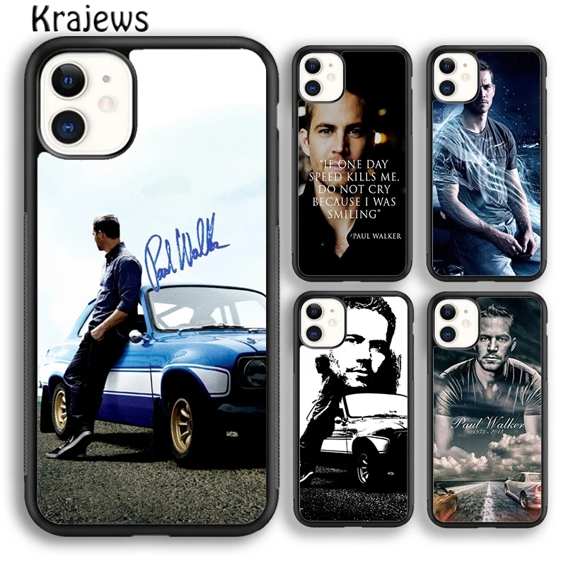 Fast And Furious Paul Walker Phone Case Cover For iPhone 16 15 14 plus XS XR 11 12 mini 13 pro max coque Fundas