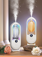 Rechargeable portable aromatherapy diffuser - Essential oil therapy machine - 6 types of aromatherapy oils -5 spray modes