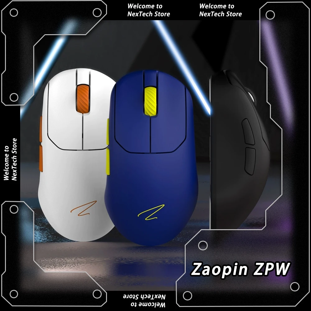 

Zaopin ZPW MAX 8K E-sports Gaming Mouse Wireless Bluetooth Tri Mode Custom PAW3395/3950 Mouse 47g Lightweight Ergonomic PC Gamer