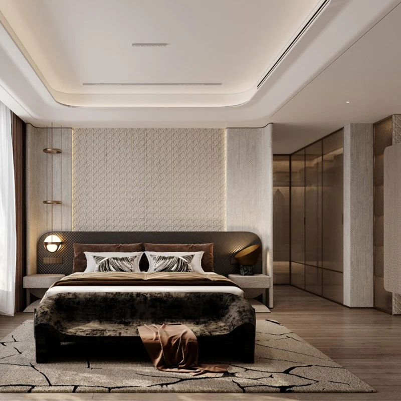 طاولة طعام خشبية حديثة وبسيطة قابلة للتخصيص للفندق والفيلا للمنزل لغرفة المعيشة الداخلية