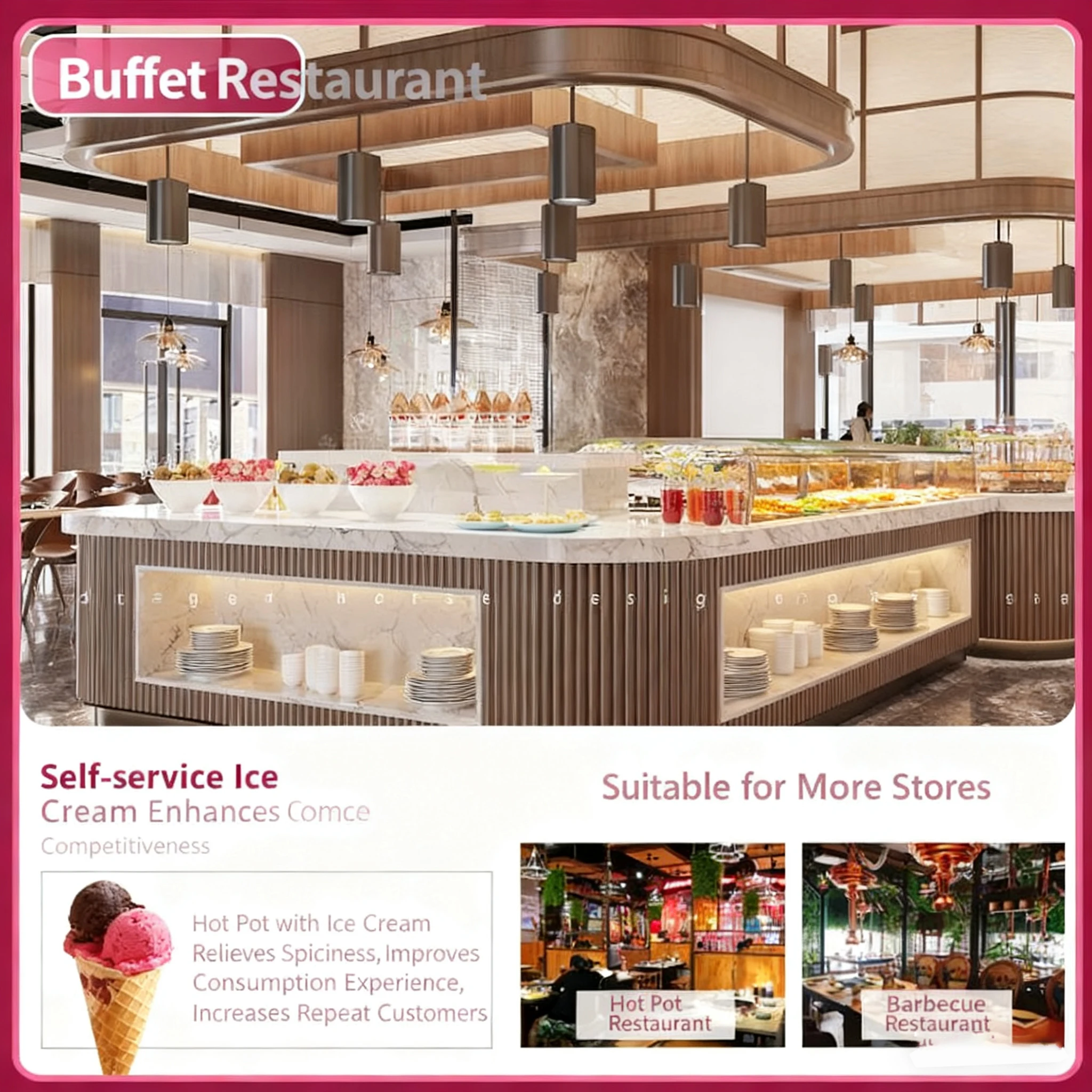 Machine Ice Cream Machine Commercial Cream Ice Machine Mini Size Upgraded Aeration For Ice Cream Shop Use New Design