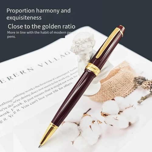 Imagen 2 del producto Bolígrafo Rollerball dorado ligero Cross Bailey: regalo de escritura de metal de primera calidad para negocios, grabado para cumpleaños y estudiantes.