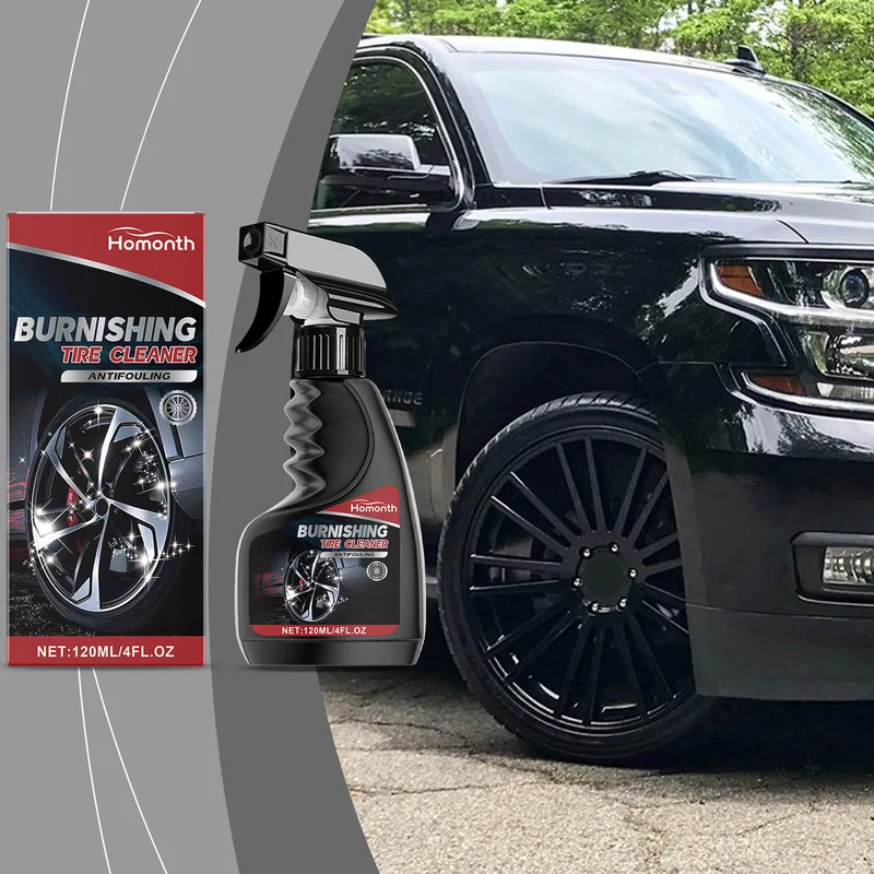 

Tire Shine Maintenance Spray Car Stain Removal Descaling Cleaner Car Tire Maintenance Long Lasting Shine Maintenance