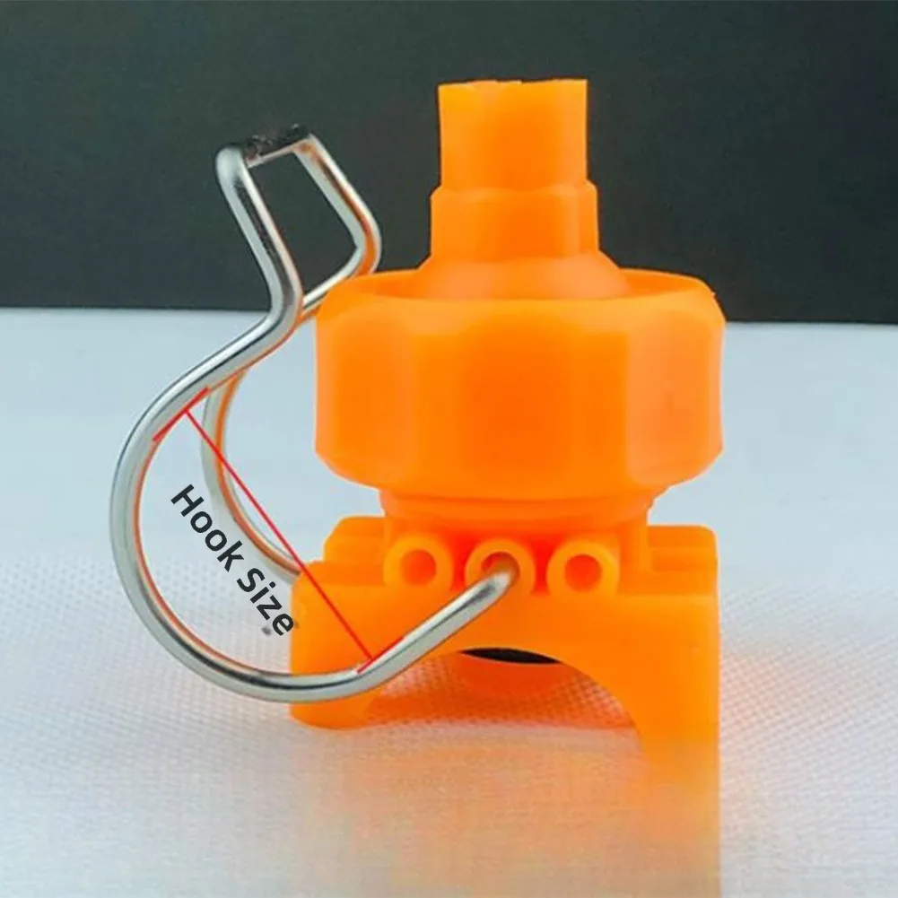 Fan-Shaped Spray Nozzle with Clip Mount for Industrial Cleaning Spraying Low Pressure Operation PP Material Build