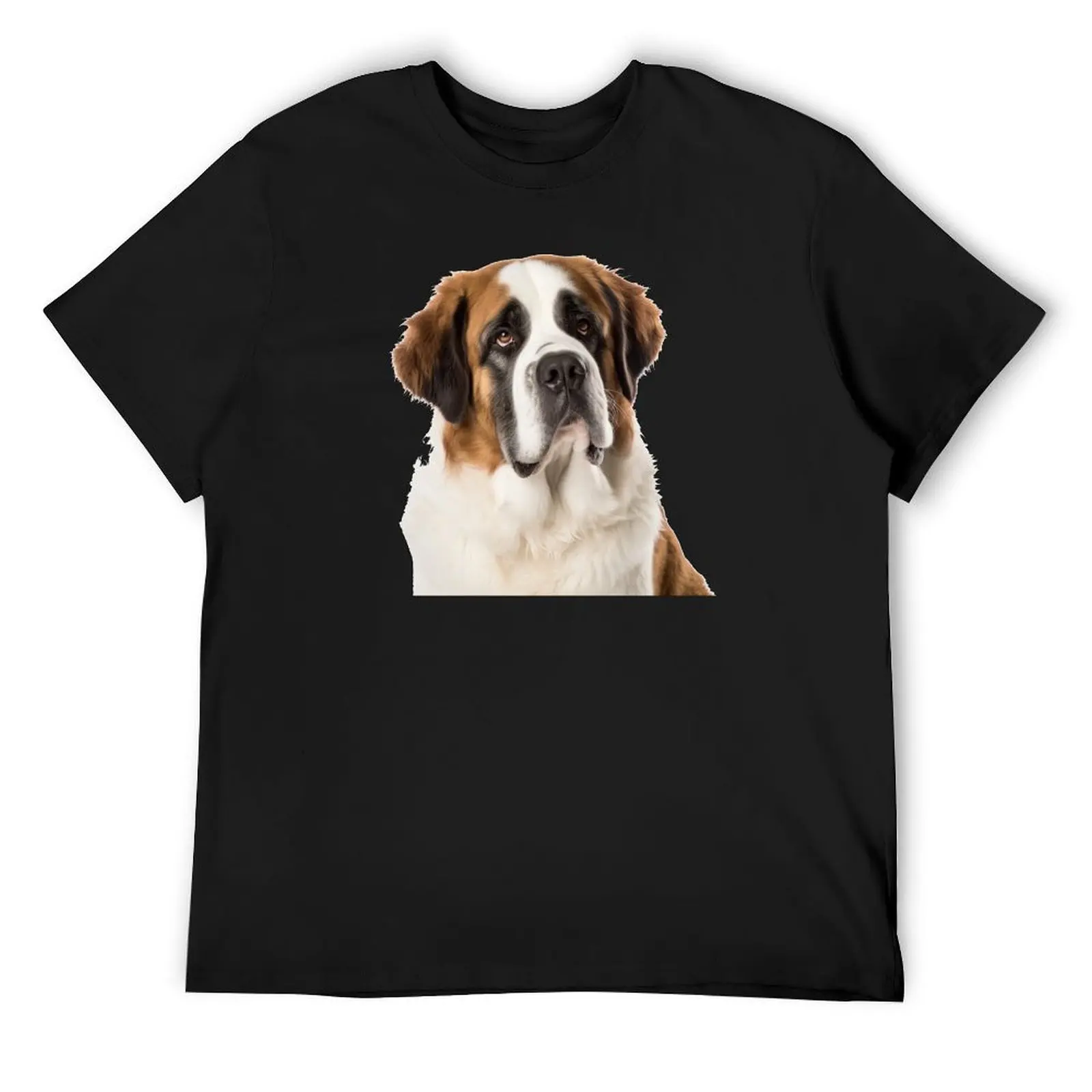 

Saint Bernard T-Shirt vintage graphic tee kawaii clothes plain mens clothes