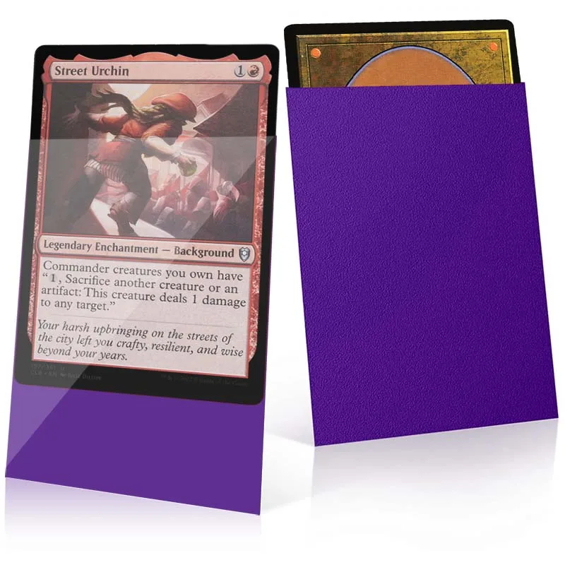 Card Sleeves 100Pcs, Matte Card Sleeves for Standard Sized Trading Cards, 66x91mm, Compatible with TCG and CCG Cards