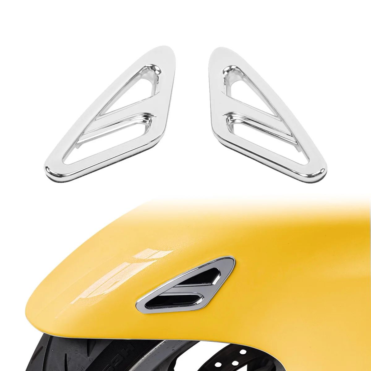 

Акцентные накладки на крылья для Honda Goldwing F6B 2012-2017 GL1800 2001-2017, аксессуары с золотыми крыльями, хромированные насадки для обтекателей, украшение L & R