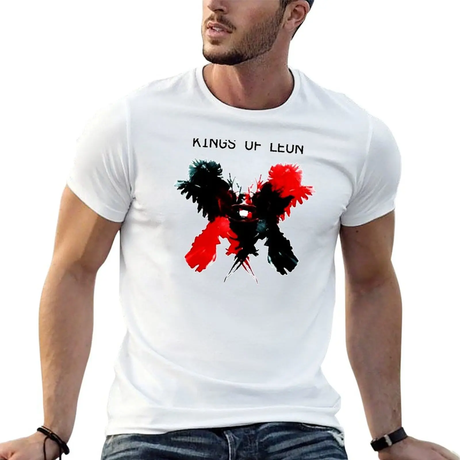 

New 01 Kings of Leon band logo T-Shirt t shirts cotton 100% cotton tshirt 100% T-Shirt