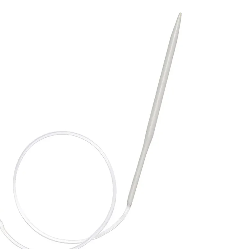 40cm 60cm 80cm Aluminum Porcelain Surface Circular Knitting Needles Crochet Needles for Knitting DIY Weaving Pins Needle 2-12mm