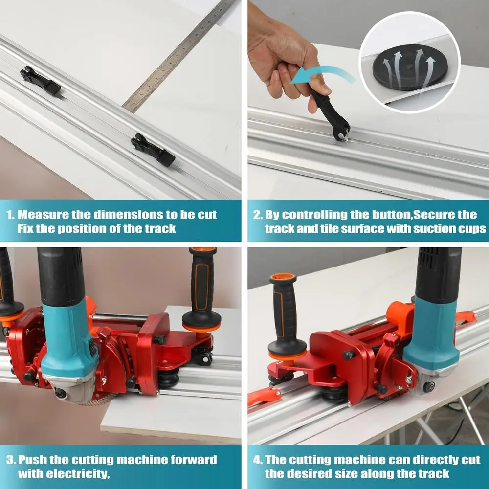 Electric Orbital Angle Grinder Tile Cutter Large Ceramic Porcelain Tiles Up to 124 inches Precise Ceramic Tile Cutting