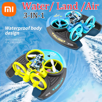 Xiaomi 4DRC Mini Drone 3 in 1 Sea Land Air Flight Quadcopter Altitude Hold Headless Mode 2.4G Boat RC Helicopter For Kid Toys