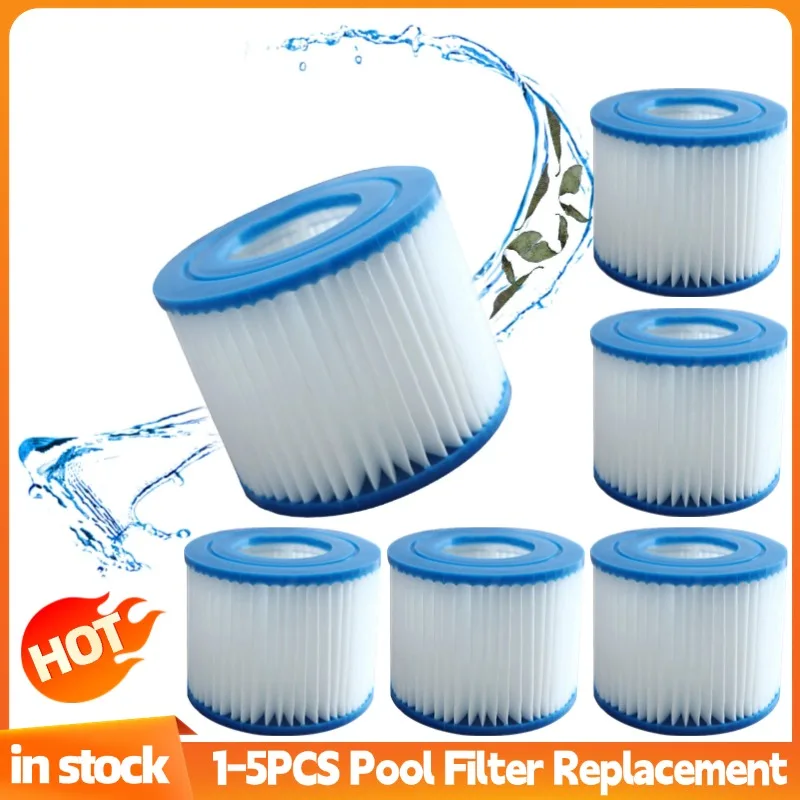 1-5 uds para filtro Intex, filtros de repuesto para bañera de hidromasaje, Spa, piscina, tipo VI, Spas de jardín al aire libre, filtros para piscina, Herramientas de limpieza