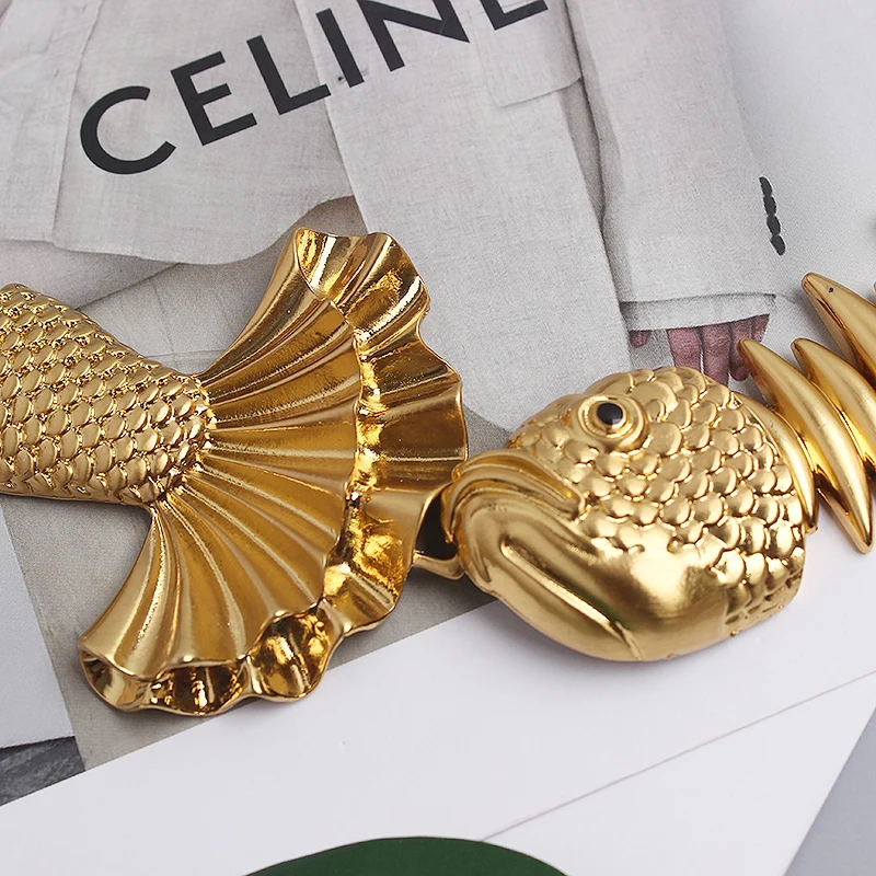 Cinturones de diseñador para mujer, marca de lujo de alta calidad, cinturón de cadena de oro elástico para mujer cinturón de cintura de pescado de