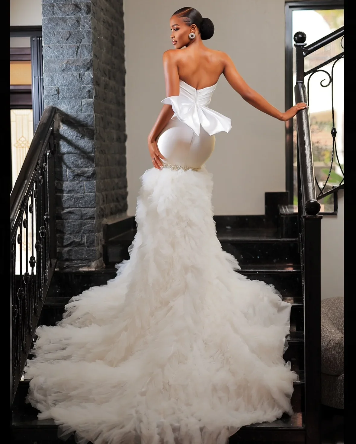 Customized 2026 Latest Ladies' Elegant And Sexy Mermaid Wedding Dress With Satin Pleated Decoration Vestido De Novia