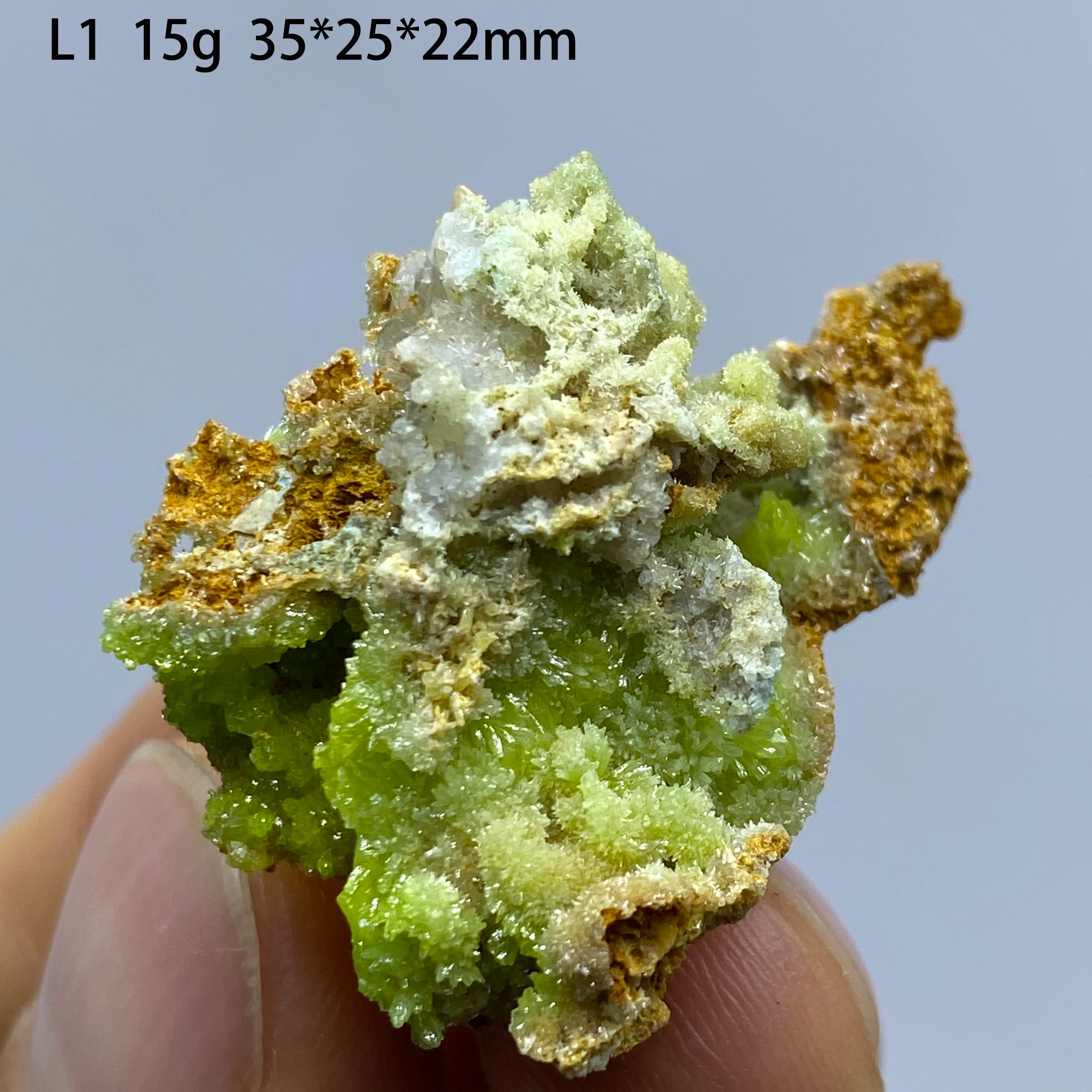 Pure Natural GuangXi Pyromorphite Plumbogummite Mineral Specimen Quartz Rock Healing Stone Home Decor Gift