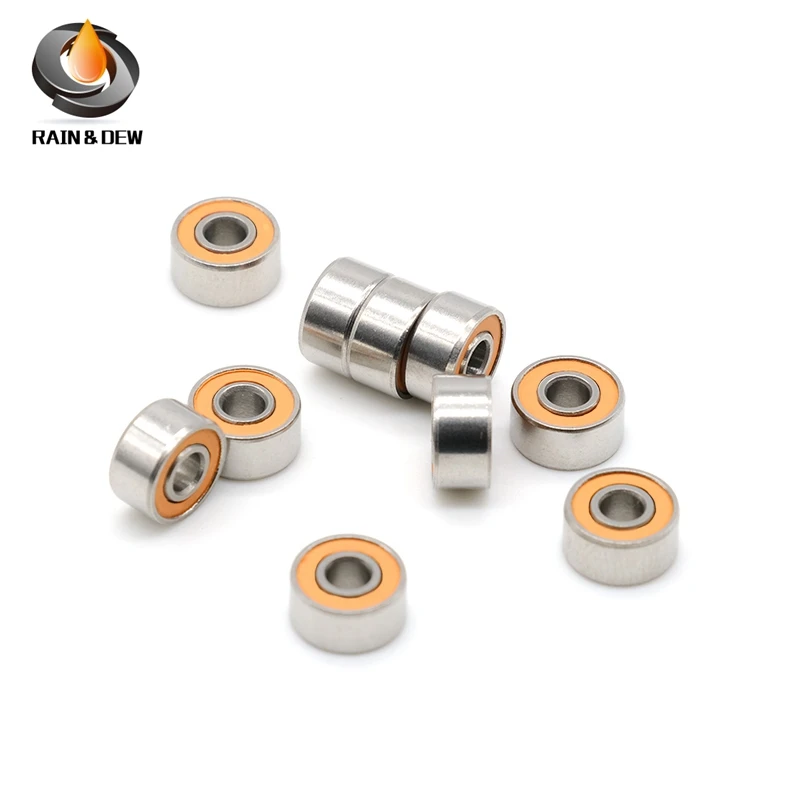 1Pcs S693 2OS CB 3X8X4 Stainless Steel Hybrid Ceramic Ball Bearing 3x8x4mm S693 2OS CB ABEC7 693 Fishing Vessel Bearing