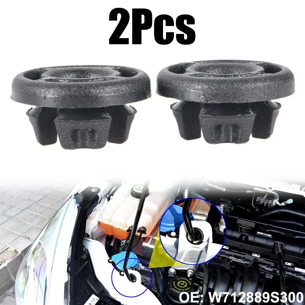 2x Car Hood Bonnet Rod Support Prop Grommet Clips W712889-S300 For Ford for S-Max for Escape for Mondeo for Fusion for Focus