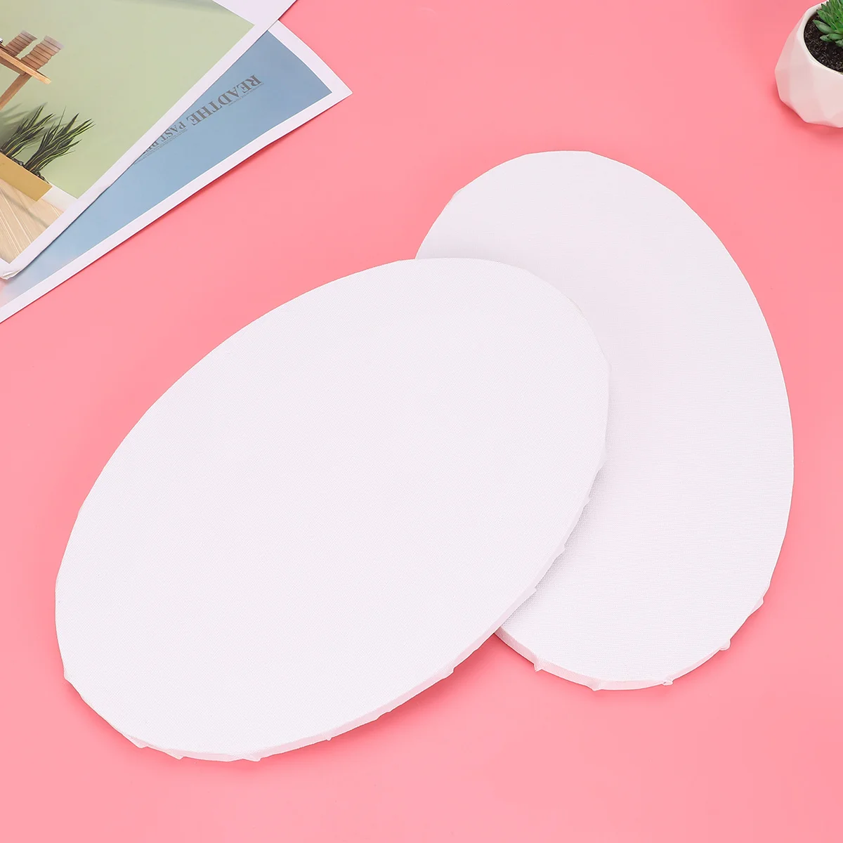 

2Pcs Cotton Painting Board Irregular Drawing Board Acrylic Tempera Art Supplies DIY Gift for Hobbyists 20x30cm White