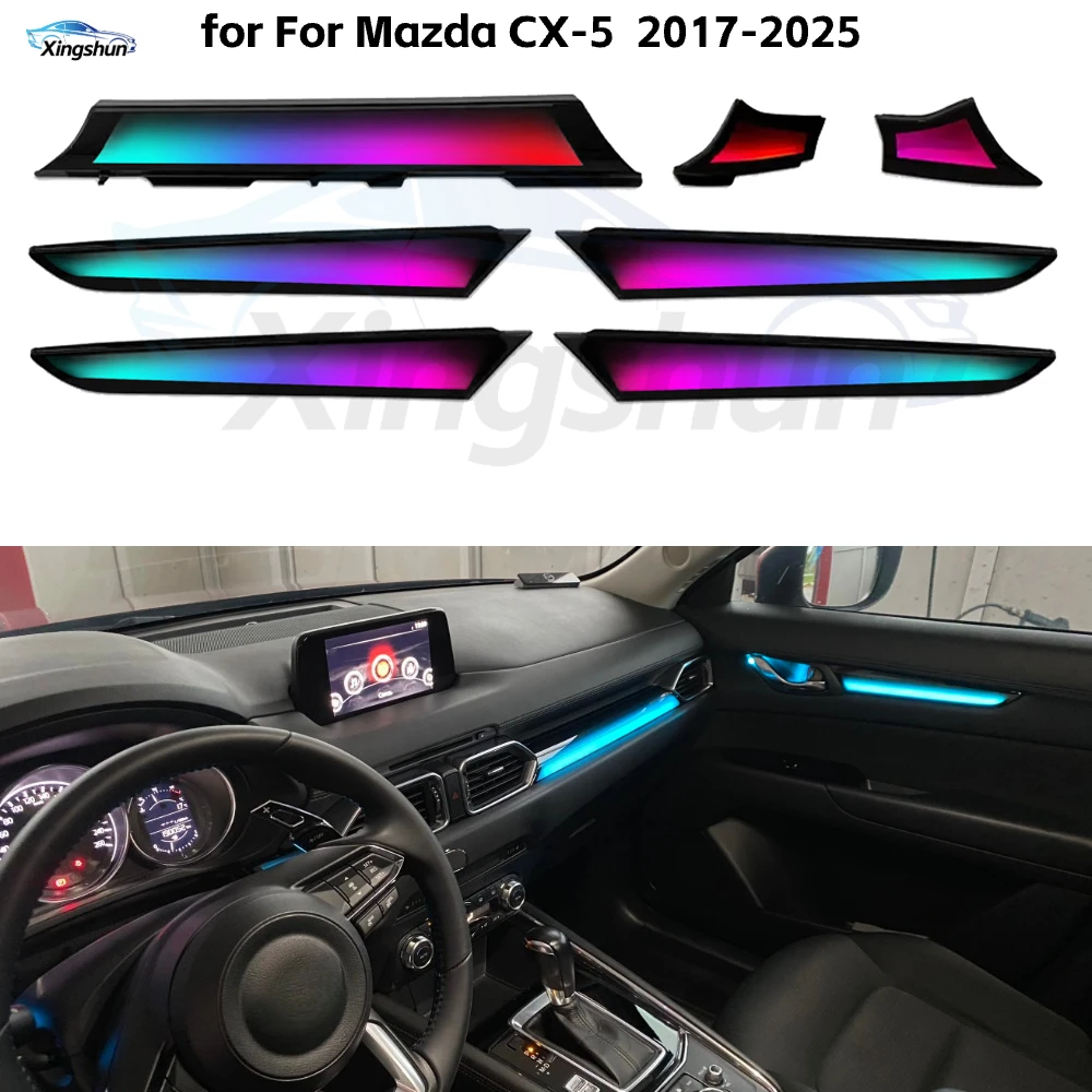 Комплект аксессуаров для модернизации интерьера Mazda CX-5 (2017-2025) с динамической подсветкой Symphony LED на 64 цвета