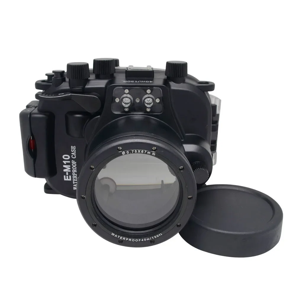 New Arrivals for Olympus EM10 E-M10 12-40mm len Meikon Waterproof Underwater Housing Camera Diving Case