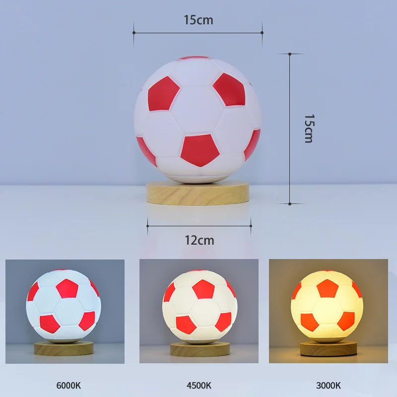 Usb Light Football Lights Gift Ring Night Child Nightlight Kawaii Room Decor Lamp Kids Children Anime Lighting