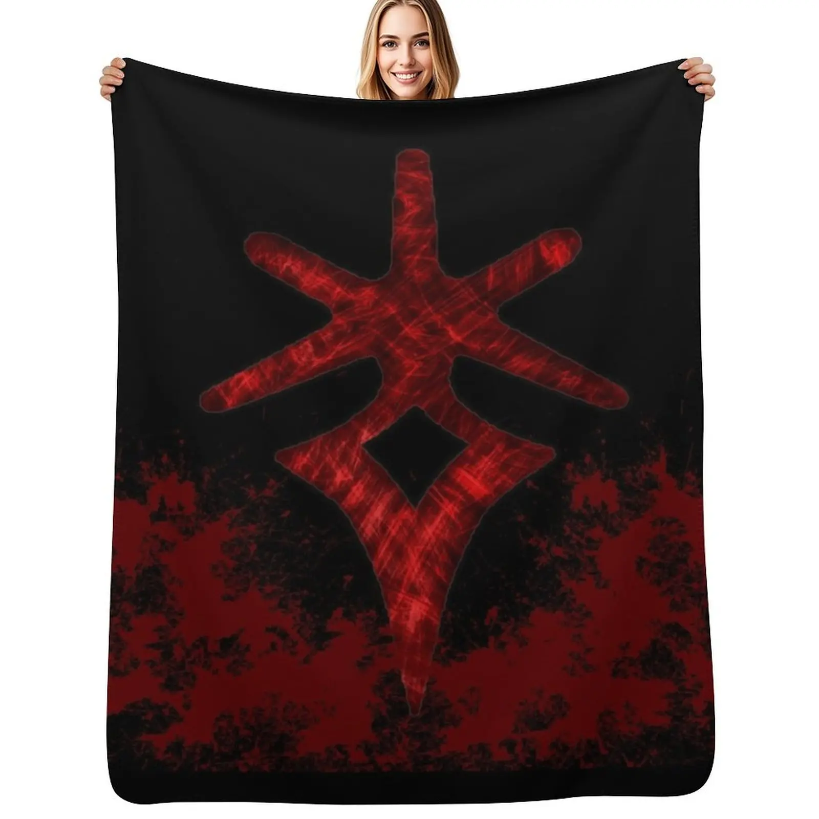 Life Blood of the Dark Knight Throw Blanket Wrinkle Resistant Lightweight Blanket