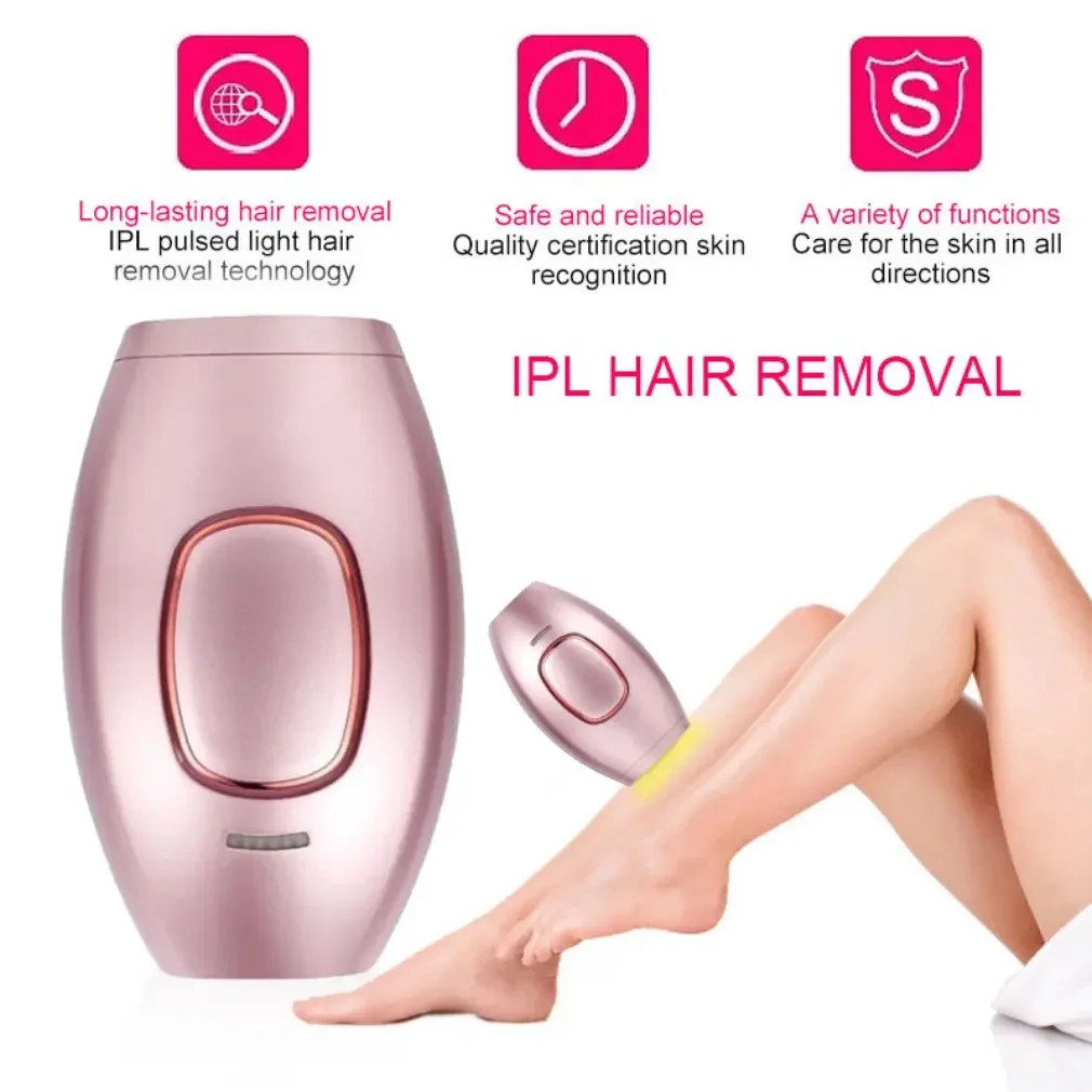 Electric IPL Hair Removal Device for Women - Permanent Painless Laser Epilator for Body, Face, Bikini - Home Use Photoepilator