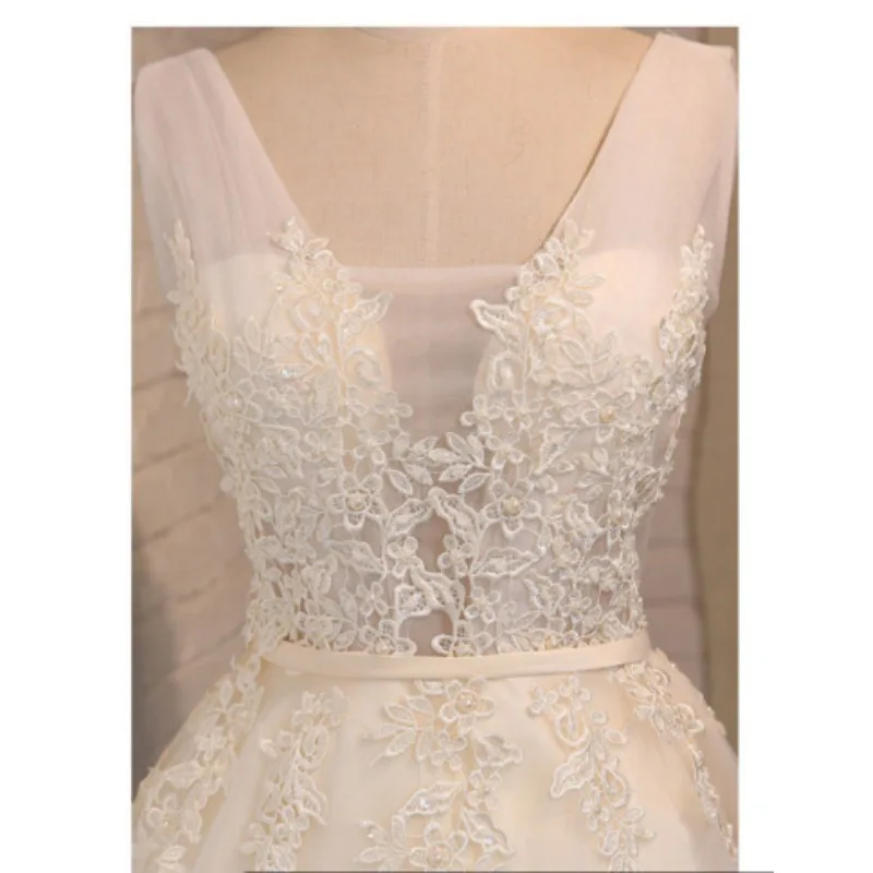 Vestido de novia blanco corto personalizado, vestido de cumpleaños para niñas, dulce recuerdo, vestido de fiesta Sexy de princesa de malla de tul con listones y perlas