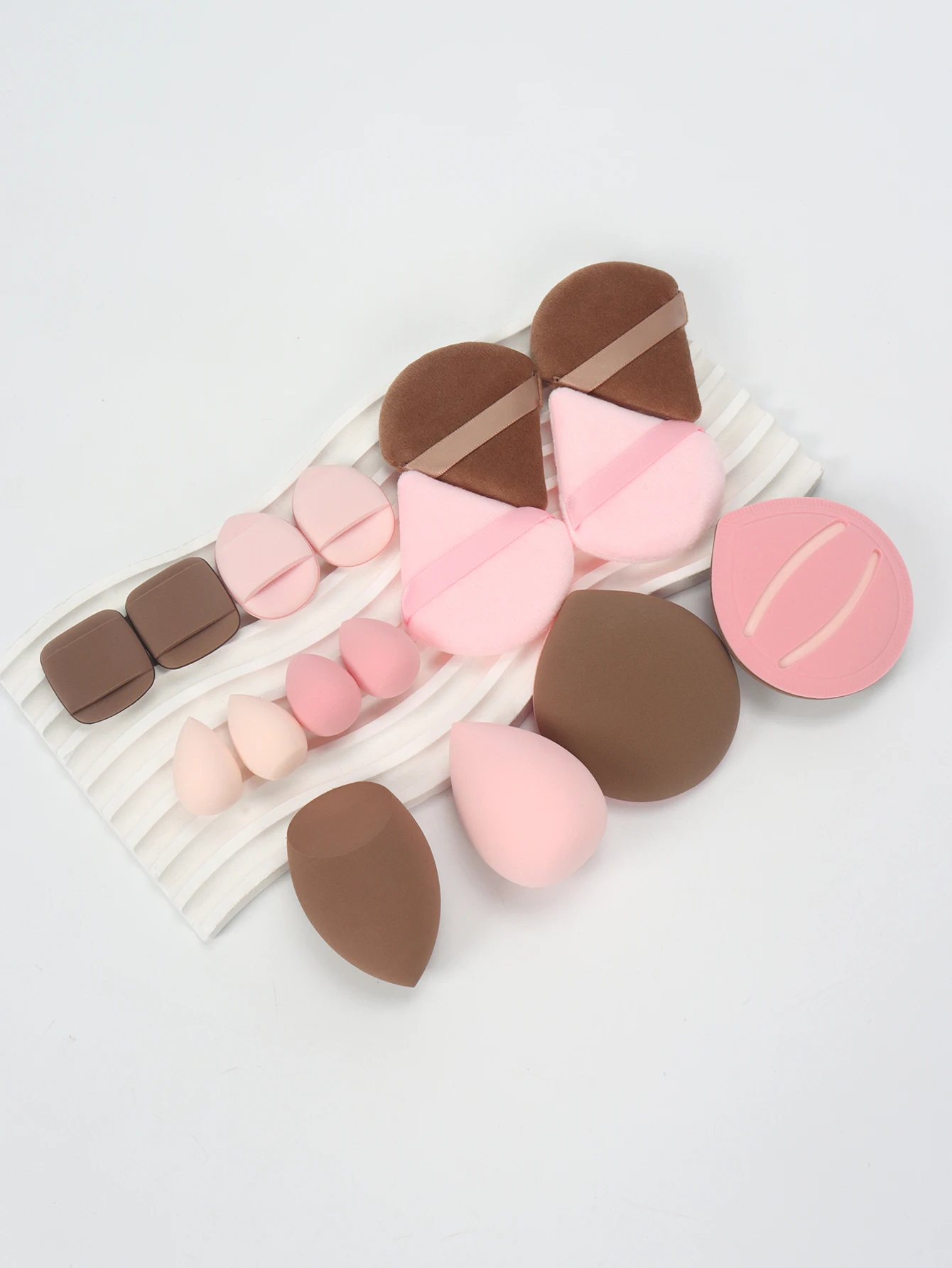 Keluli 16-delige set, breidt zich bij water blootgesteld, kan zowel nat als droog worden gebruikt, geschikt voor alle huidtypes