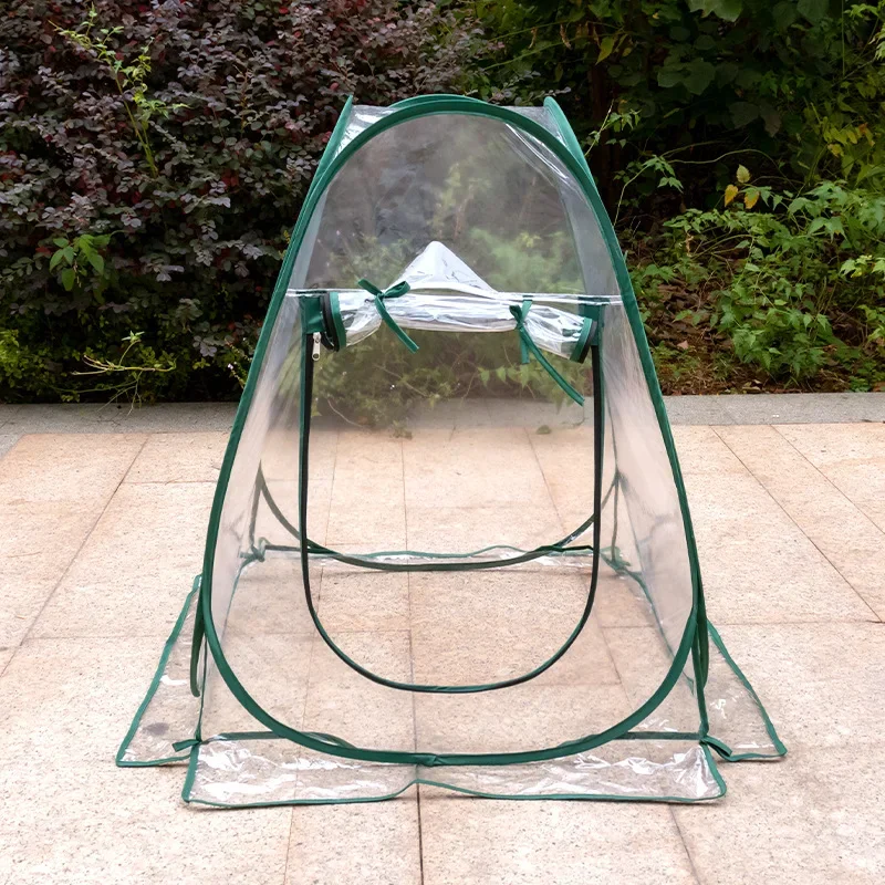 Automatic Pop Up Greenhouse Plant Flower Growing Room Tent Outdoor PVC Transparent Fishing Counrtyard Outdoor Camping Gazebo