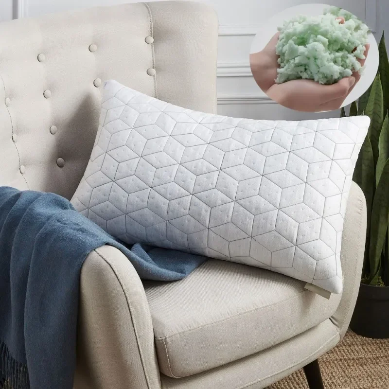Neck Pillow for Relieving Neck Pain, Memory Foam Bamboo Fiber, Orthopedic Correction Neck Support Pillow Sleep Memory Pillow