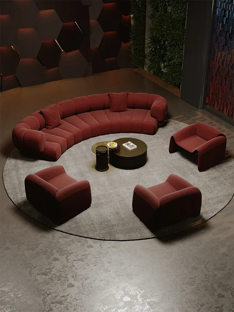 Semicircular arc, special-shaped sofa, sitting area reception