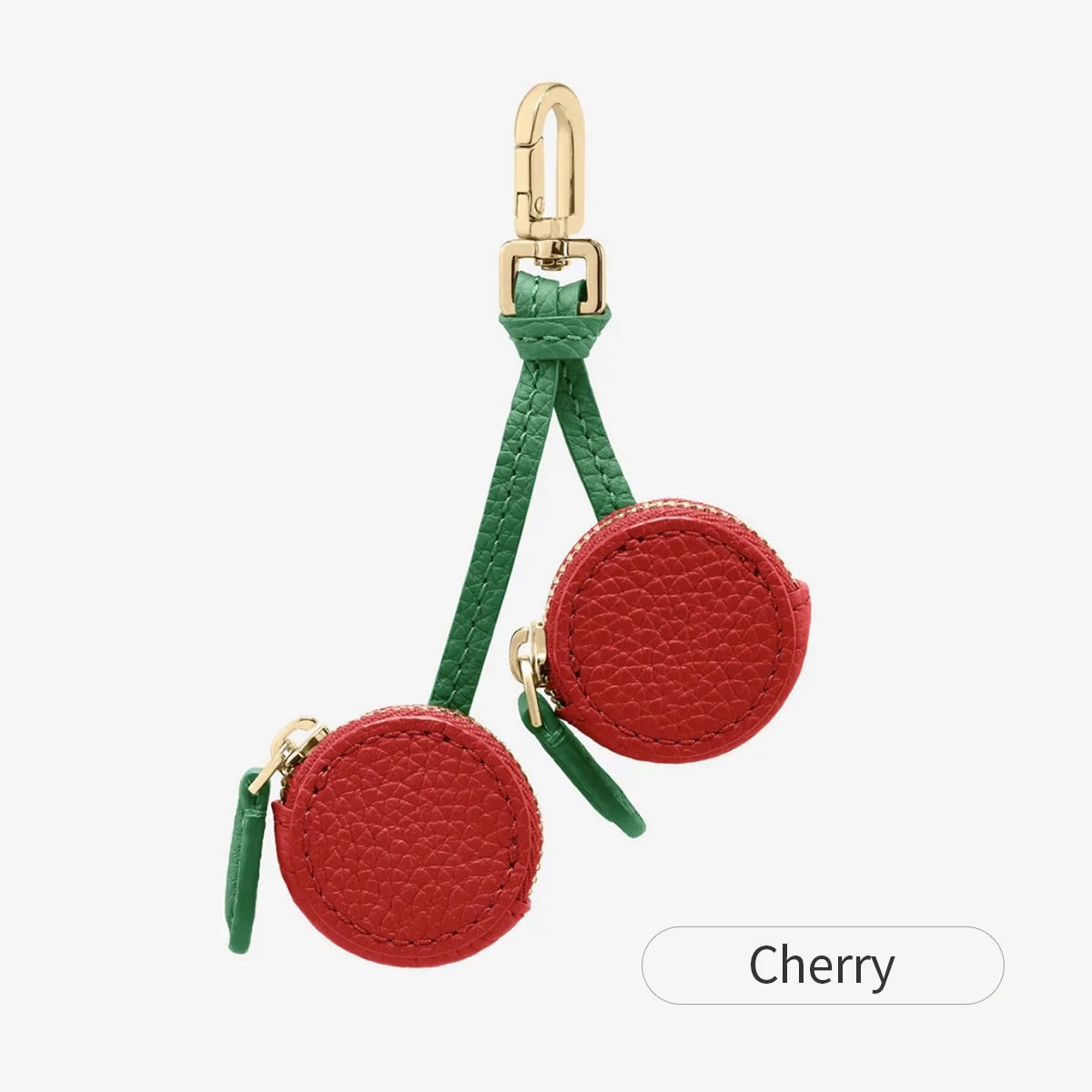 Modischer Persönlichkeits-Fruchtanhänger in Kirschform, Mini-Münzbörse, Niedlicher Schlüsselanhänger, PU-Leder-Taschenanhänger, Kleine Tasche, Geschenk für Mädchen – Detail 6