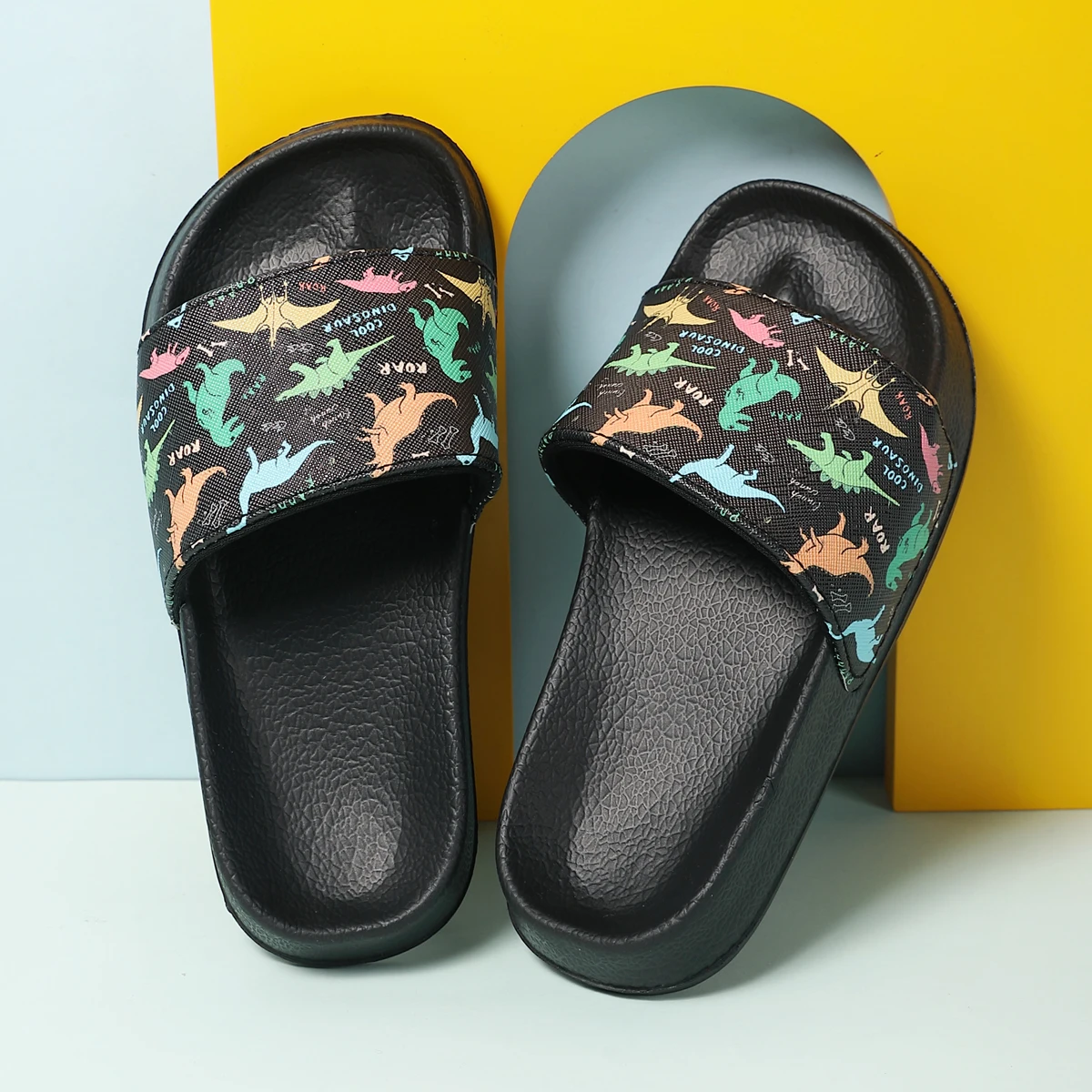 Boys' Dinosaur Home Slippers Summer Beach Shoes