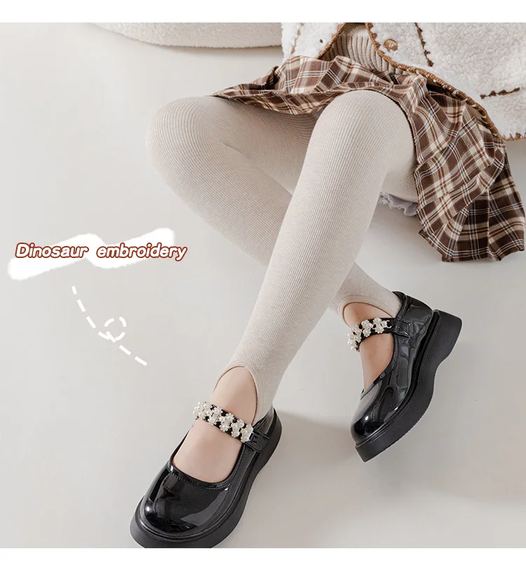 Mädchen winter plus samt dicken wärme baumwolle strumpfhosen Extra dicke kind leggings hosen baby kinder tanzen Fleece Futter strümpfe – Detail 9