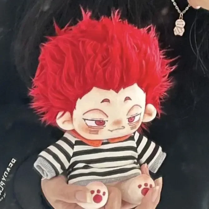 20cm COS Anime Haikyuu!! Tendou Satori Guess Monster Cartoon Dress-up Plush Doll Stuffed Puppet Kids Adults Cute DIY Gift Toy